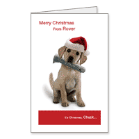 Merry Christmas from the Dog Printable Christmas Cards from Pets