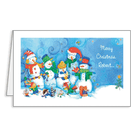 From the Cool People Printable Christmas Cards for the Workplace