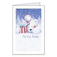 For Daddy Printable Christmas Cards for Parent