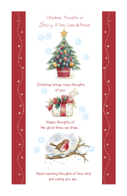 Thoughts of Our Friendship Printable Card