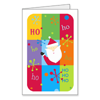 Ho Ho Ho Printable Christmas Cards for Kids