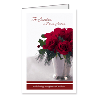 To a Dear Sister Printable Christmas Cards for Siblings