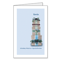 To a Great Brother Printable Christmas Cards for Siblings