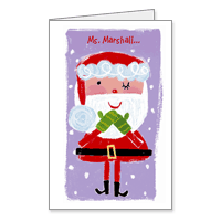 Santas Terrific List Printable Christmas Cards for Kids