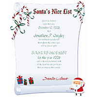 Nice List Certificate Printable Christmas Certificates