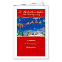 For My Brother Printable Christmas Cards for Siblings