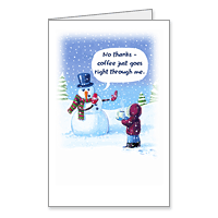 Christmas Printable Card: Good to the Last Drop