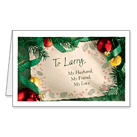 My Husband, My Friend Printable Christmas Cards for Spouse