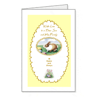 Dear Son and Family Printable Easter Cards for Child