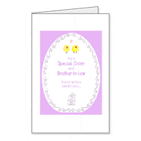 To Sister & Brother-in-law Printable Easter Cards for Siblings
