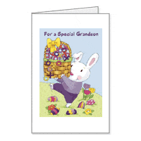 Hugs for Grandson Printable Easter Cards for Grandchild