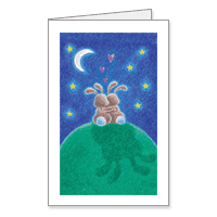 Snuggle-Bunnies Printable Romantic Easter Cards