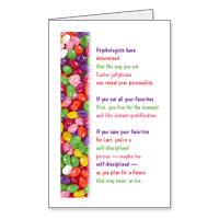 Jellybean Psychology Printable Funny Easter Cards