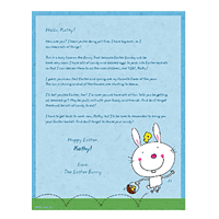 Easter Bunny Greetings Printable Easter Bunny Letters
