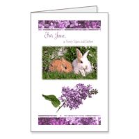 For a Wonderful Sister Printable Easter Cards for Siblings