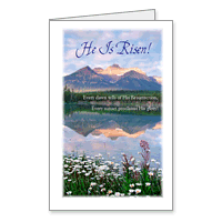 He Is Risen! Printable Easter Cards