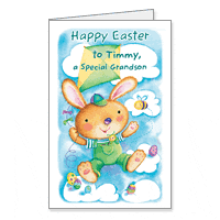 Happy Things for Grandson Printable Easter Cards for Grandchild