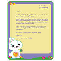 Letter from the Easter Bunny Printable Easter Bunny Letters
