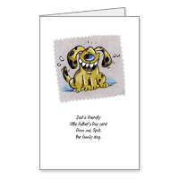 From the Dog Printable Fathers Day Cards for Father
