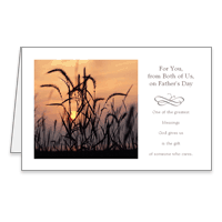 From Both of Us Printable Religious Fathers Day Cards