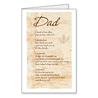 When I Think of You Printable Fathers Day Cards for Father