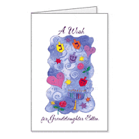Special Granddaughter Printable Hanukkah Cards for Family