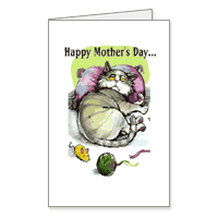 From the Cat Printable Funny Mothers Day Cards