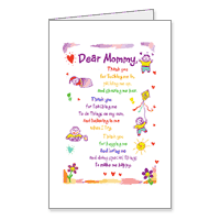 Dear Mommy... Printable Mothers Day Cards for Mommy