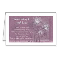 From Both of Us Printable Mothers Day Cards for Mother
