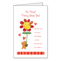 Thanks, Nana Printable Mothers Day Cards for Grandmother