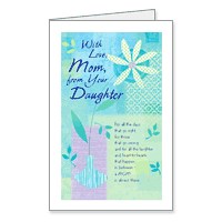 With Love, from Your Daughter Printable Mothers Day Cards for Mother