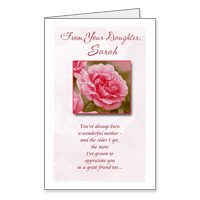 To Mom From Daughter Printable Mothers Day Cards for Mother