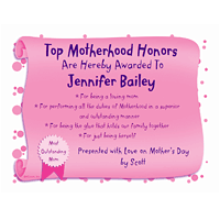 Top Mom Award Printable Mothers Day Certificates