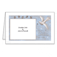 Wish for Peace Add-a-Photo Printable New Years Cards