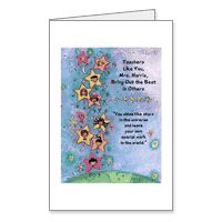 For a Caring Teacher Printable Seasons Greetings Cards