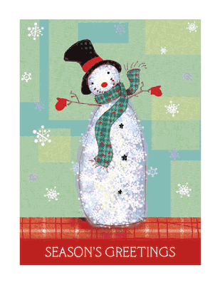 Season's Greetings Printable Card