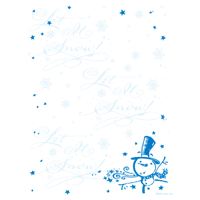 Let It Snow! Printable Christmas Stationery
