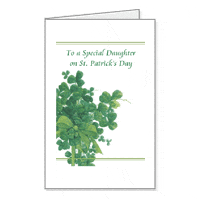 Special Daughter Printable St. Patricks Day Cards for Family