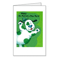 Wonderful Grandkid Activity Card Printable St. Patricks Day Cards for Family