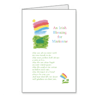 Blessing for Grandchild Printable St. Patricks Day Cards for Family
