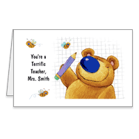 T is for Terrific Printable Thank You Cards for Teacher