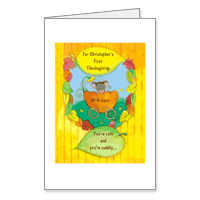First Thanksgiving Printable Thanksgiving Cards for Kids
