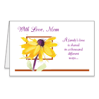 With Love, Mom Printable Thanksgiving Cards for Parents