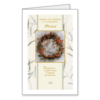 May You Feel Blessed Printable Religious Thanksgiving Cards