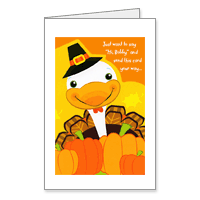 A Great Turkey Day Printable Thanksgiving Cards for Kids