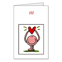 Hi! Printable Valentines Day Cards for Anyone