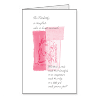 Lovely Daughter Printable Valentines Day Cards for Child