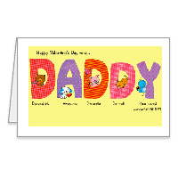 To My Wonderful Daddy! Printable Valentines Day Cards for Parents