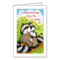Hugs for Dad Printable Valentines Day Cards for Parents