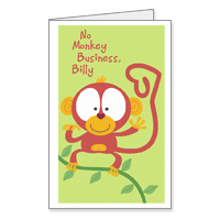 No Monkey Business Printable Valentines Day Cards